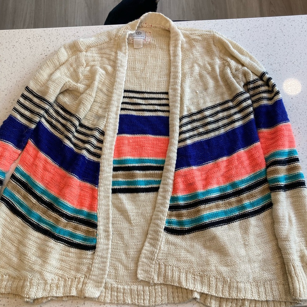 Element Cream Knit Cardigan
